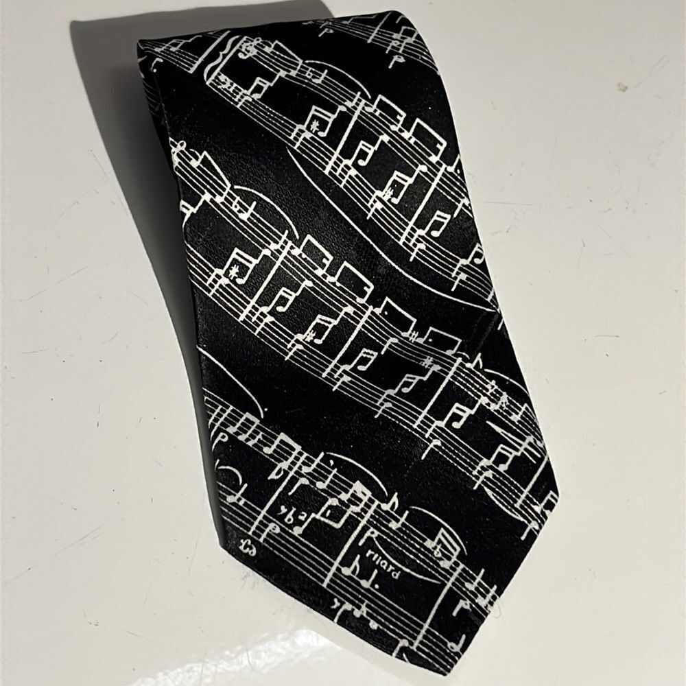 Dimoda Hand Made Musical Music Note Neck Tie